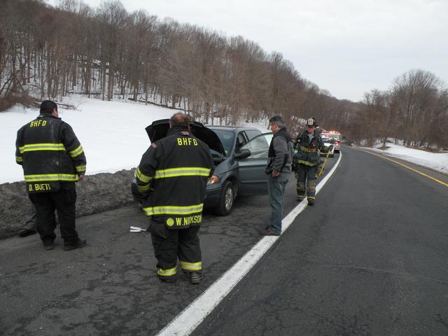 Car fire I-684 